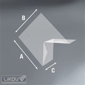 LIKOV Bosážní armovací roh LA-R rozměr 350/300/200mm